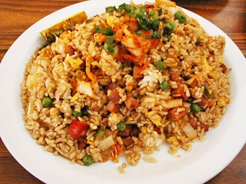 キムチ・フライドライス。ハーフサイズもある