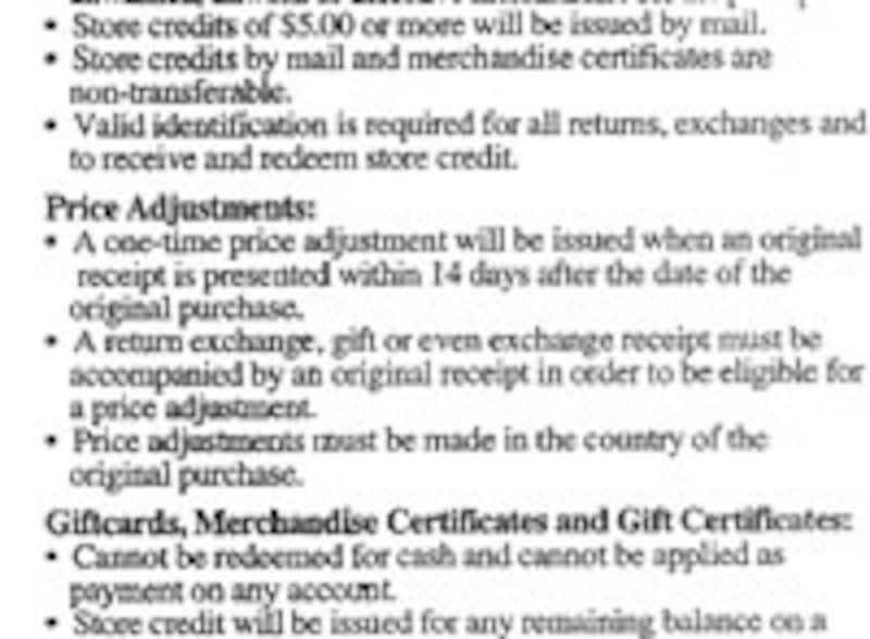 リターン・ポリシー