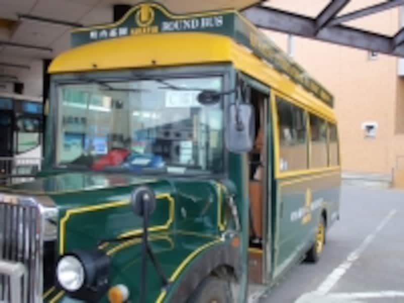 草津町内を巡回するワンコインバス