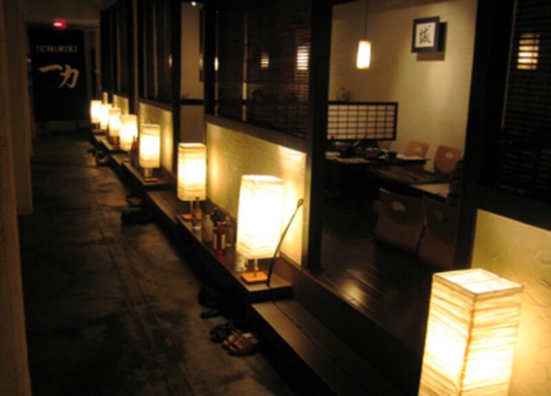 一力 店内