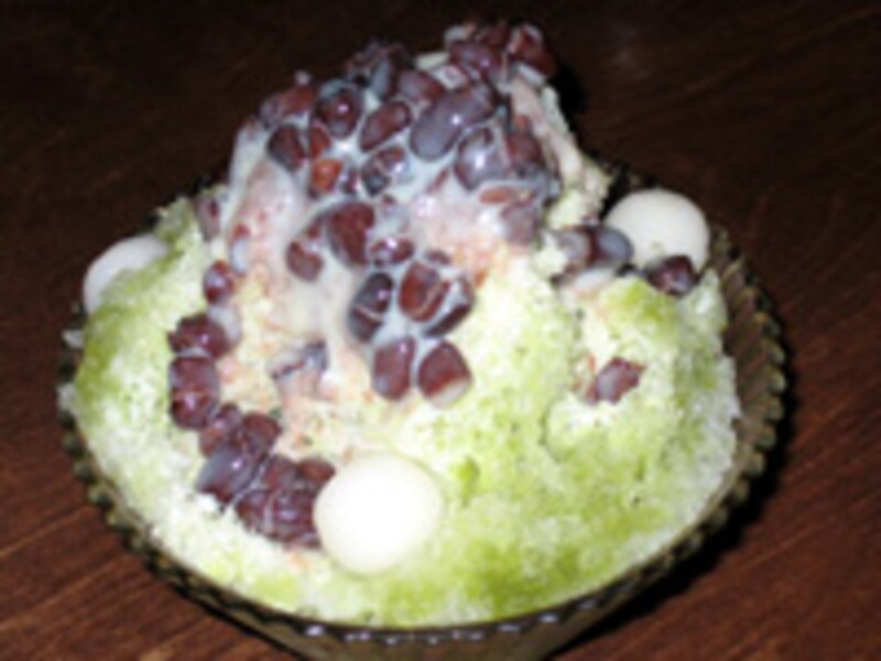 一力 宇治金時氷