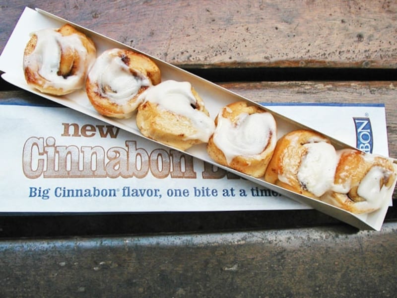 シナボンやミニボンは大きすぎるという人には、小さなシナボンが6つ並んだシナボン・バイツを