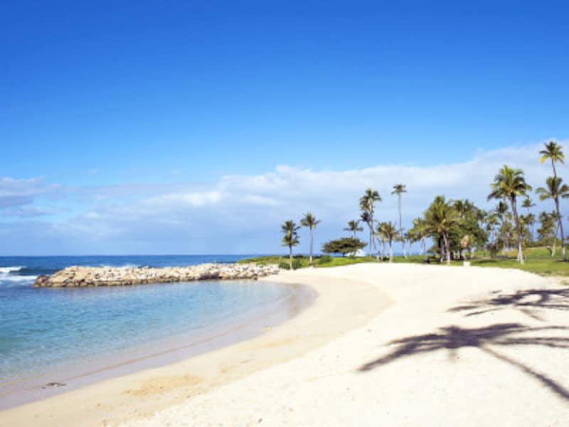 4つの人工ラグーンが連なるコオリナリゾート