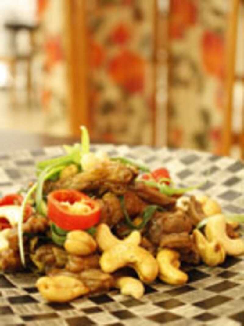 鴨の舌のピリ辛炒め