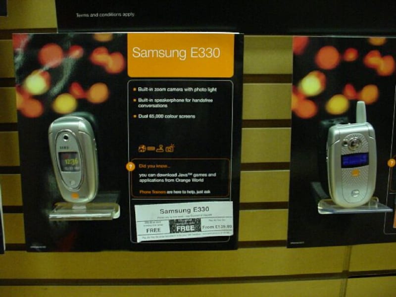 イギリスの携帯電話