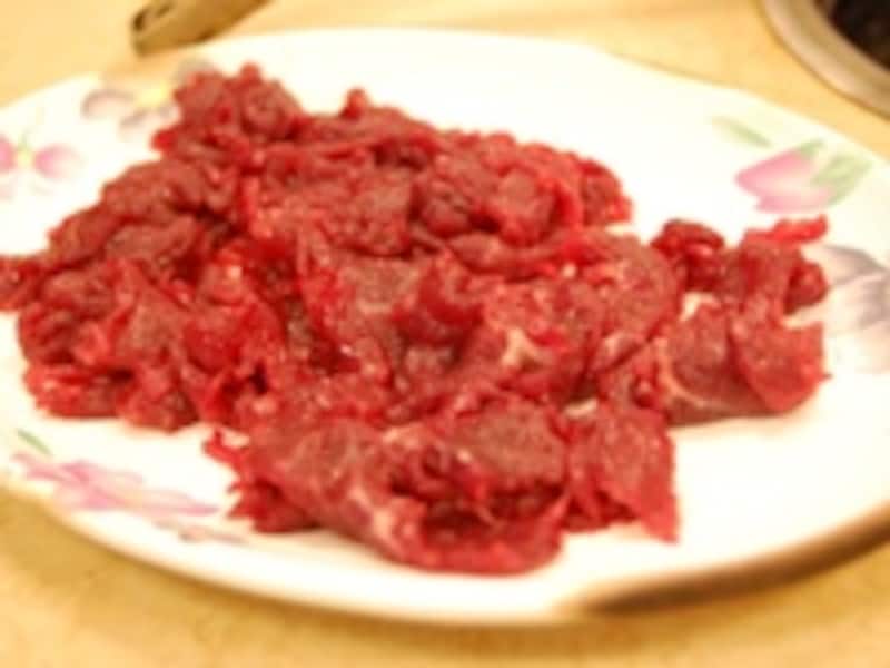 牛しゃぶ用肉 