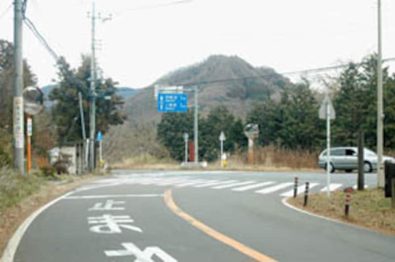 県道への合流地点