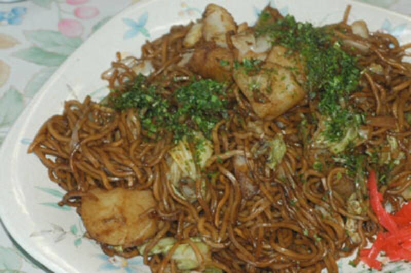 じゃがいも入り焼きそば