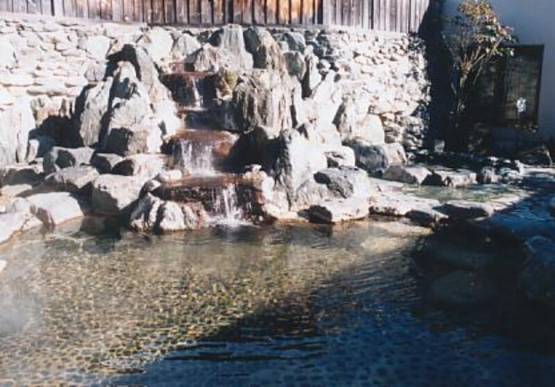 松川浦温泉の露天風呂