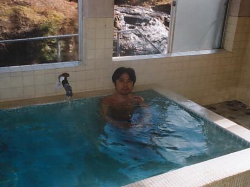 斎川鉱泉の浴室