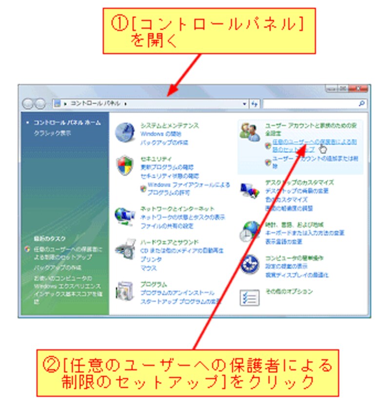 子供を有害サイトから守る Vista Windowsの使い方 All About 子供を有害サイトから守る Vista Windowsの使い方 All About