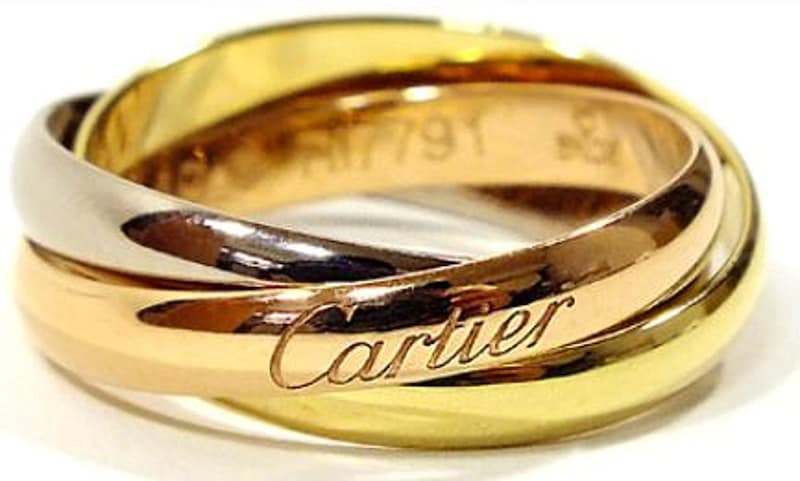 CARTIER ,リング トリニティリング [リクエスト注文／選べるサイズ] Sモデル 指輪 プレゼント リクエスト 女性 レディースリクエスト販売49（9号）