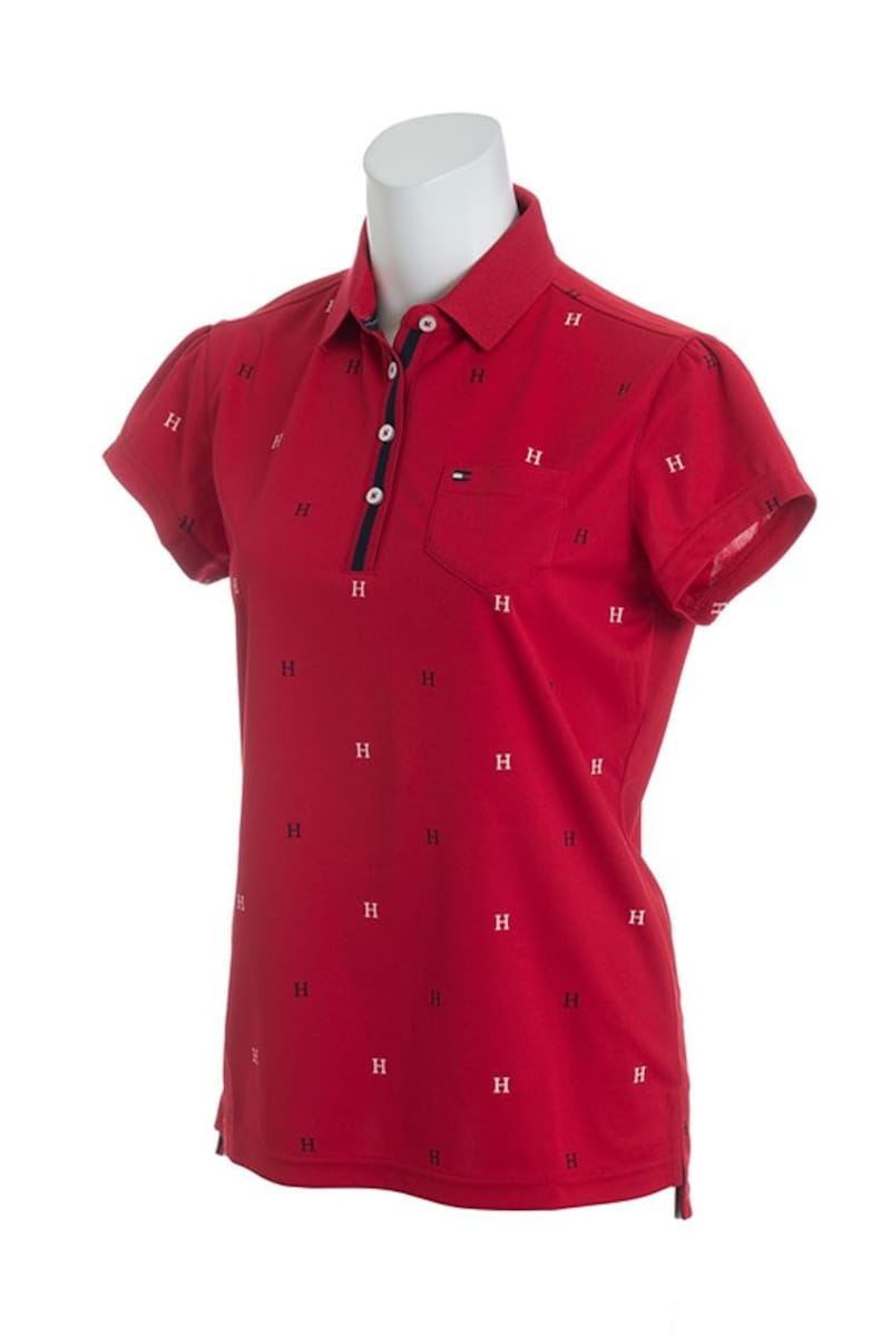 TOMMY HILFIGER GOLF(トミーヒルフィガーゴルフ),Hモノグラム半袖ポロシャツ