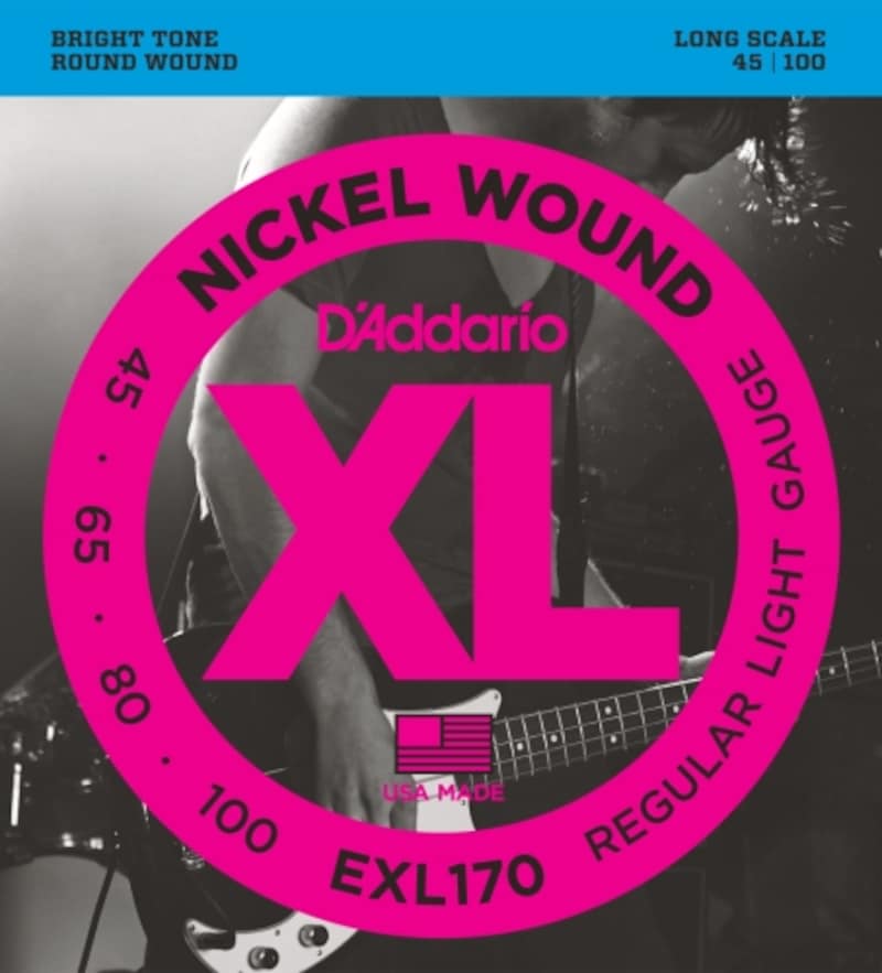 D'Addario,ベース弦 ニッケル Long Scale .045-.100 EXL170