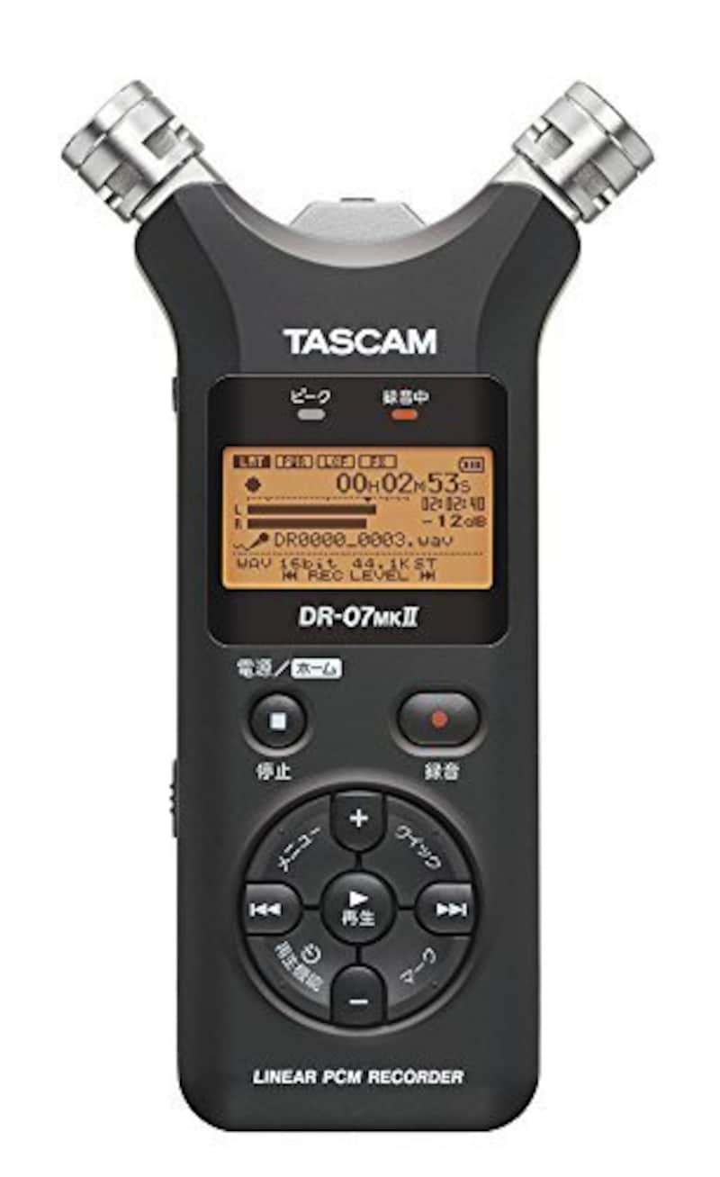 TASCAM（タスカム）,リニアPCMレコーダー DR-07 MK2-JJ