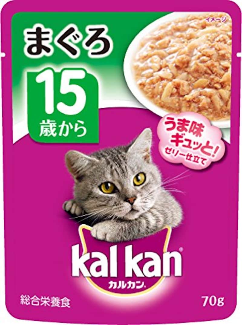 kalkan（カルカン）,パウチ 15歳から まぐろ キャットフード 高齢猫用,‎KWP52