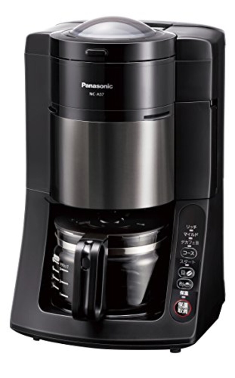 パナソニック(Panasonic),沸騰浄水コーヒーメーカー 全自動タイプ,NC-A57-K
