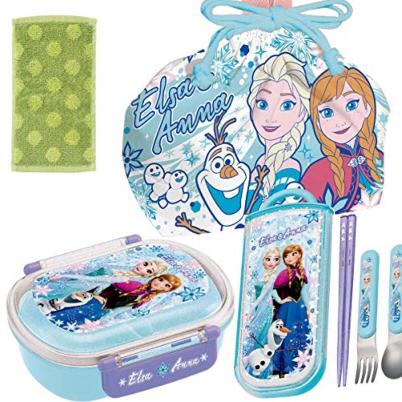 アナと雪の女王 お弁当箱(中子付) トリオ巾着セット,ana-taitoset
