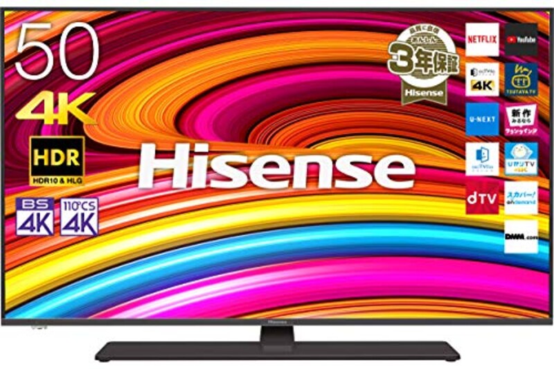 Hisense(ハイセンス),4Kチューナー内蔵液晶テレビ,50A6800