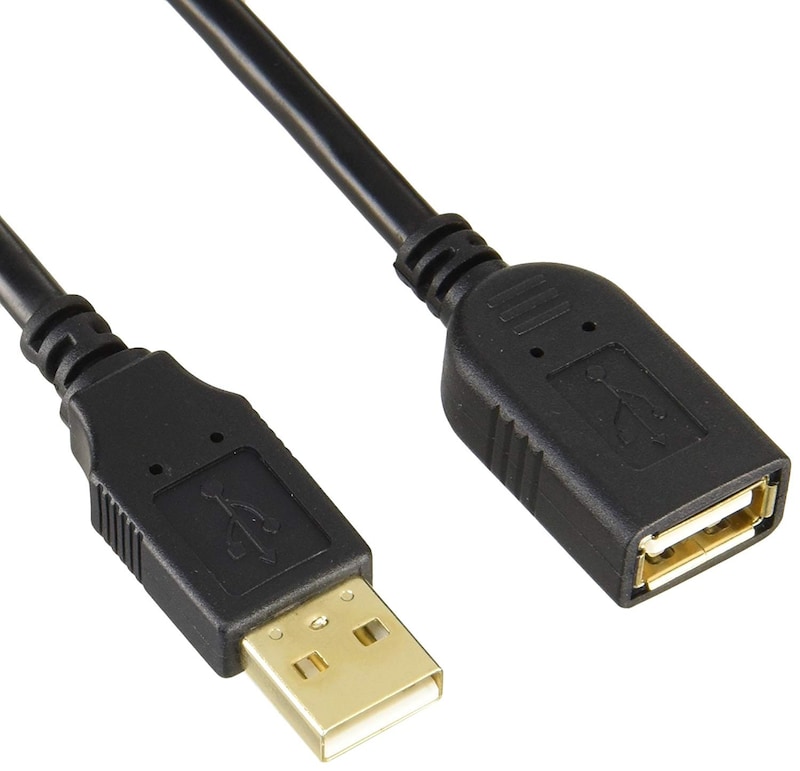 バッファロー,USB2.0延長ケーブル,BSUAAFR220BK