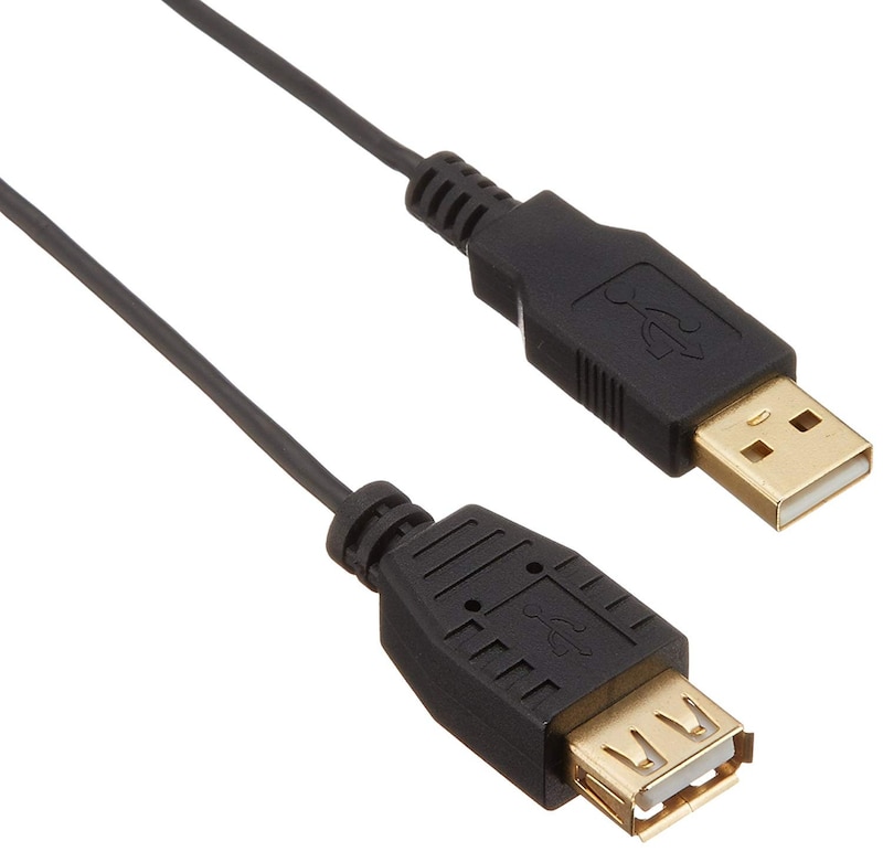 バッファロー ,USB2.0延長ケーブルスリムタイプ,BSUAASM220BK