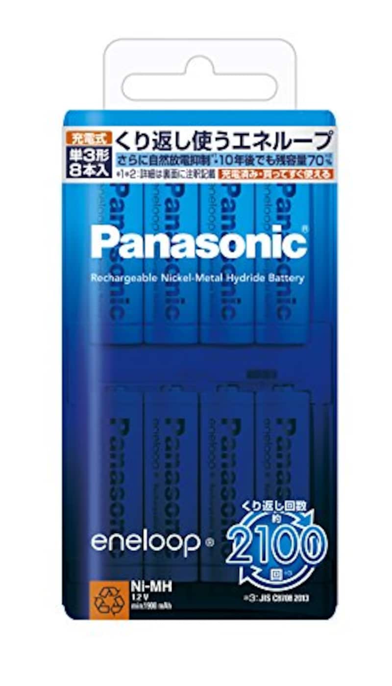Panasonic(パナソニック),eneloop 単3形 8本パック,BK-3MCC/8