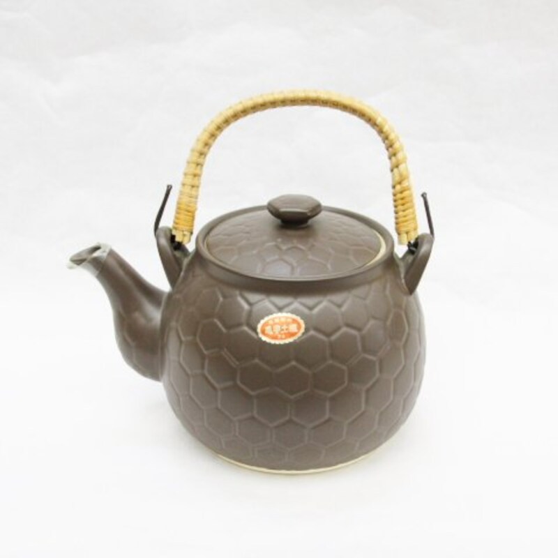 ウチダ和漢薬,煎じ用 亀甲土瓶(茶色)