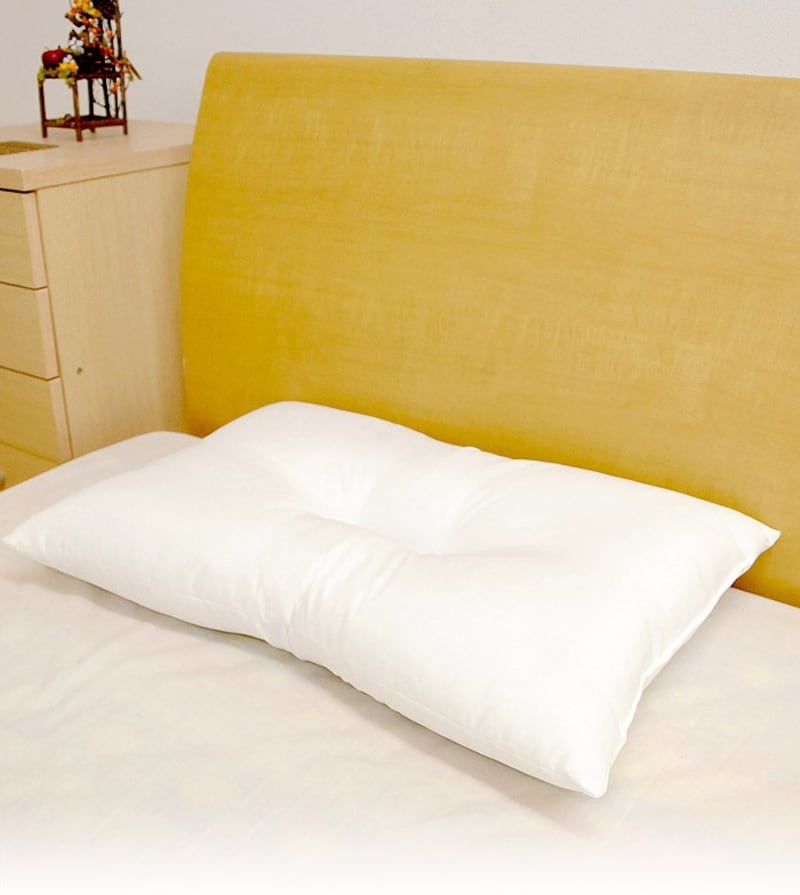 くぼみ型洗える枕