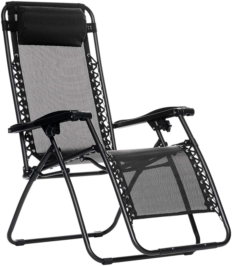 Amazonベーシック,ゼログラビティーチェアー,LF60040-Black