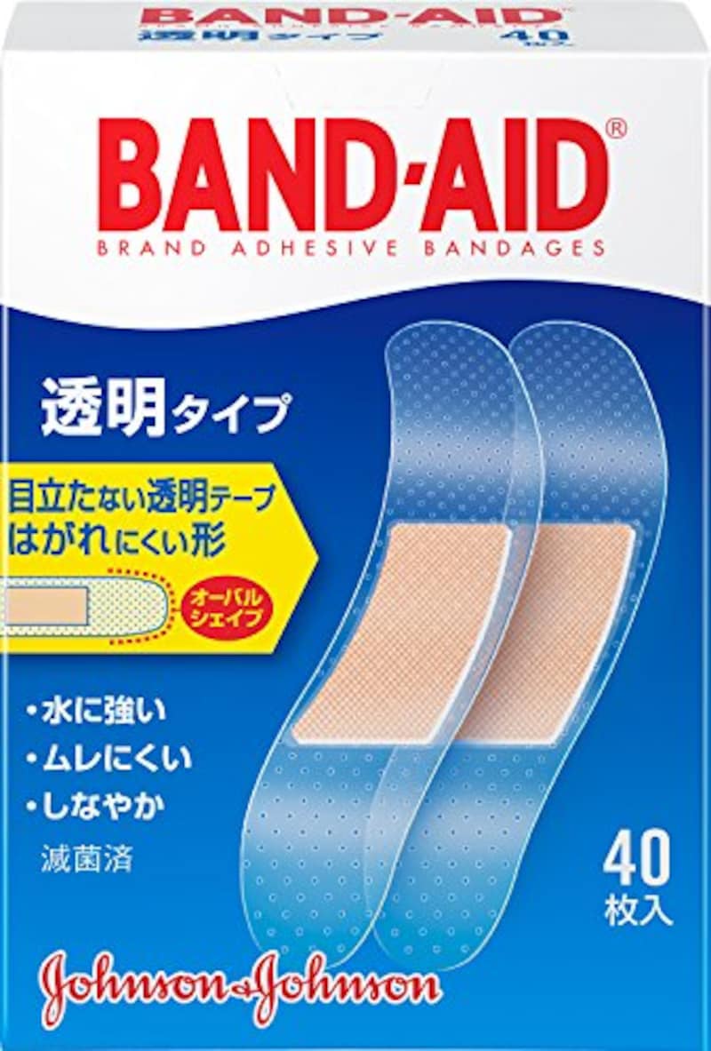 Johnson＆Johnson,BAND-AID救急絆創膏　透明タイプ