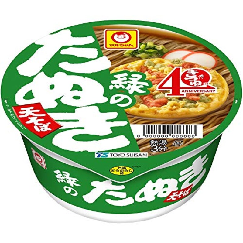 東洋水産,緑のたぬき 天そば 東 12個