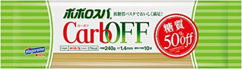 はごろも,ポポロスパ CarbOFF(低糖質パスタ) 1.4mm 240g (5608)×3個,1.4mm