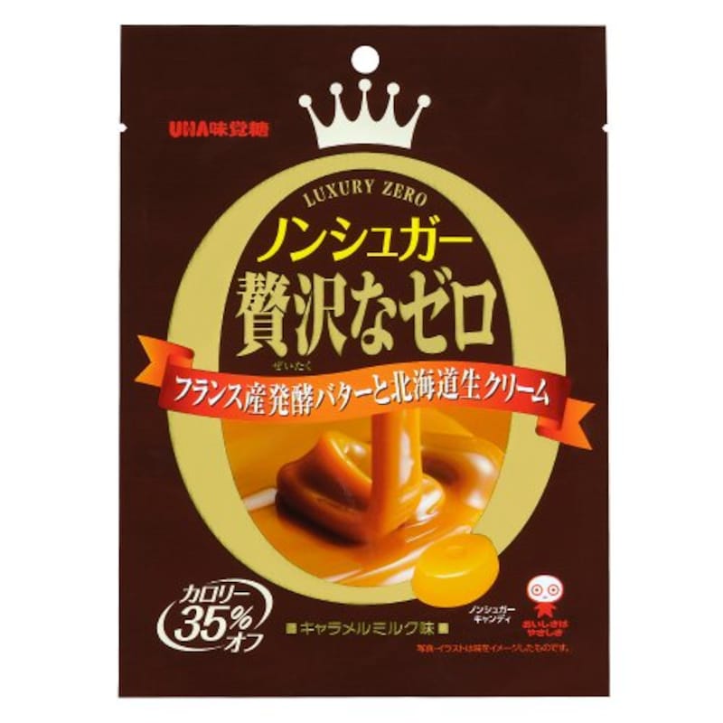 UHA味覚糖,ノンシュガー 贅沢なゼロ キャラメルミルク