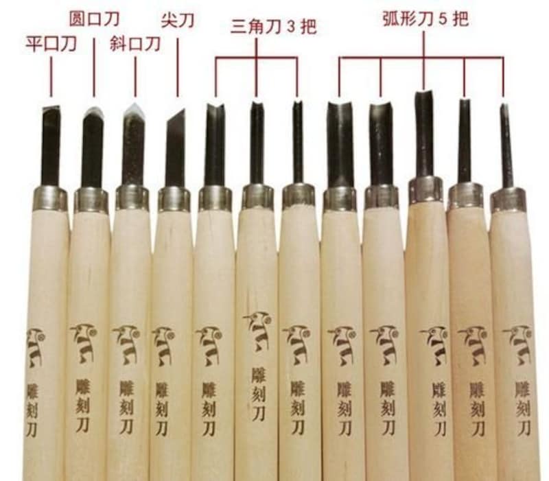 セントラルショップ,彫刻刀 12本セット