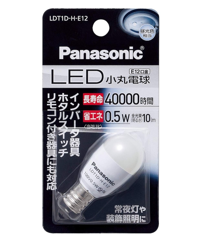 Panasonic（パナソニック）,LED小丸電球 昼光色相当,LDT1DHE12