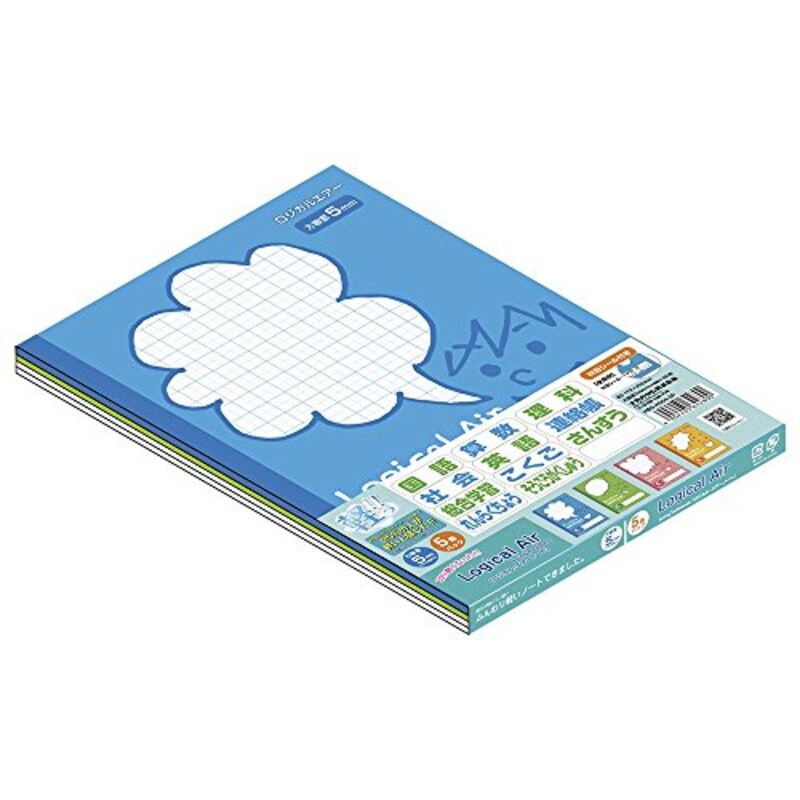ナカバヤシ ,ナカバヤシ ロジカル・エアー軽量ノート,HB5-H504-5P
