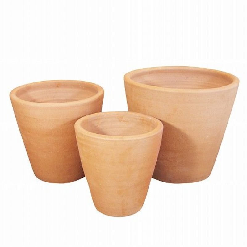 杉江製陶,シンプル植木鉢 3点セット,E23