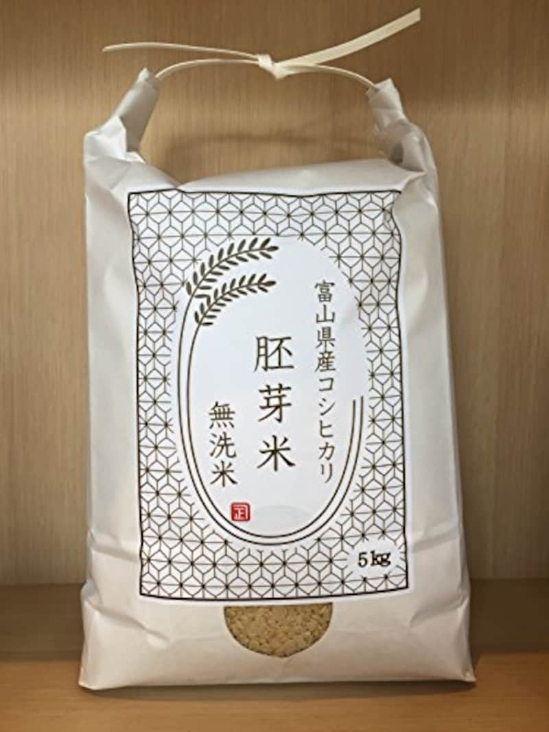 小張精米店,富山県産 胚芽米 無洗米 となみ野米 コシヒカリ