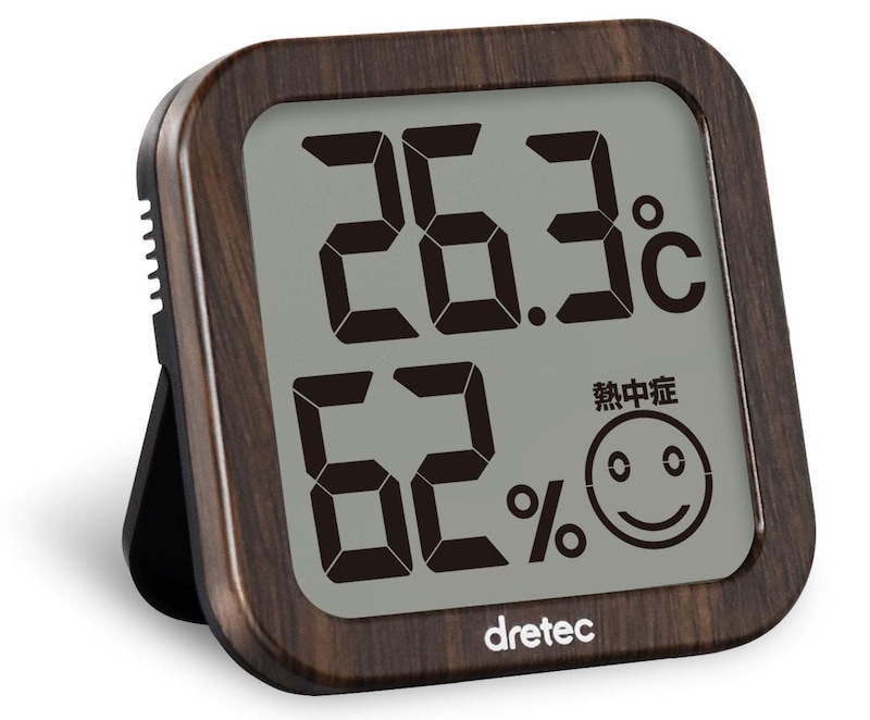 ドリテック,デジタル温湿度計 ダークウッド,O-271DW
