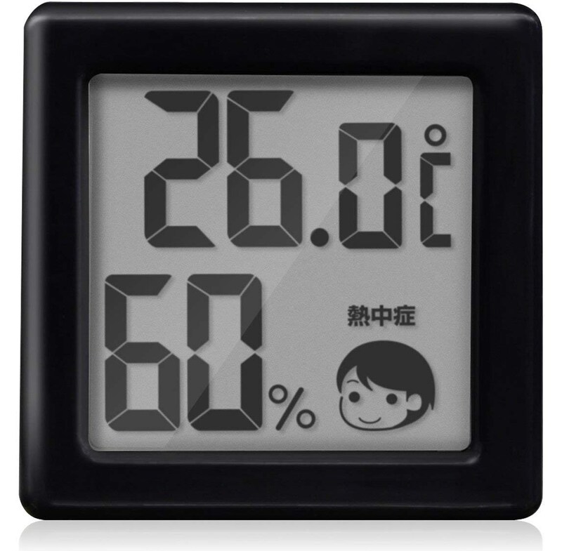 ドリテック,ドリテック 小さいデジタル温湿度計,O-257BK