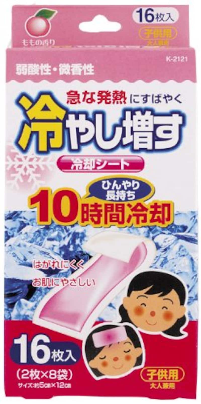 紀陽除虫菊,冷却シート 冷やし増す ももの香り