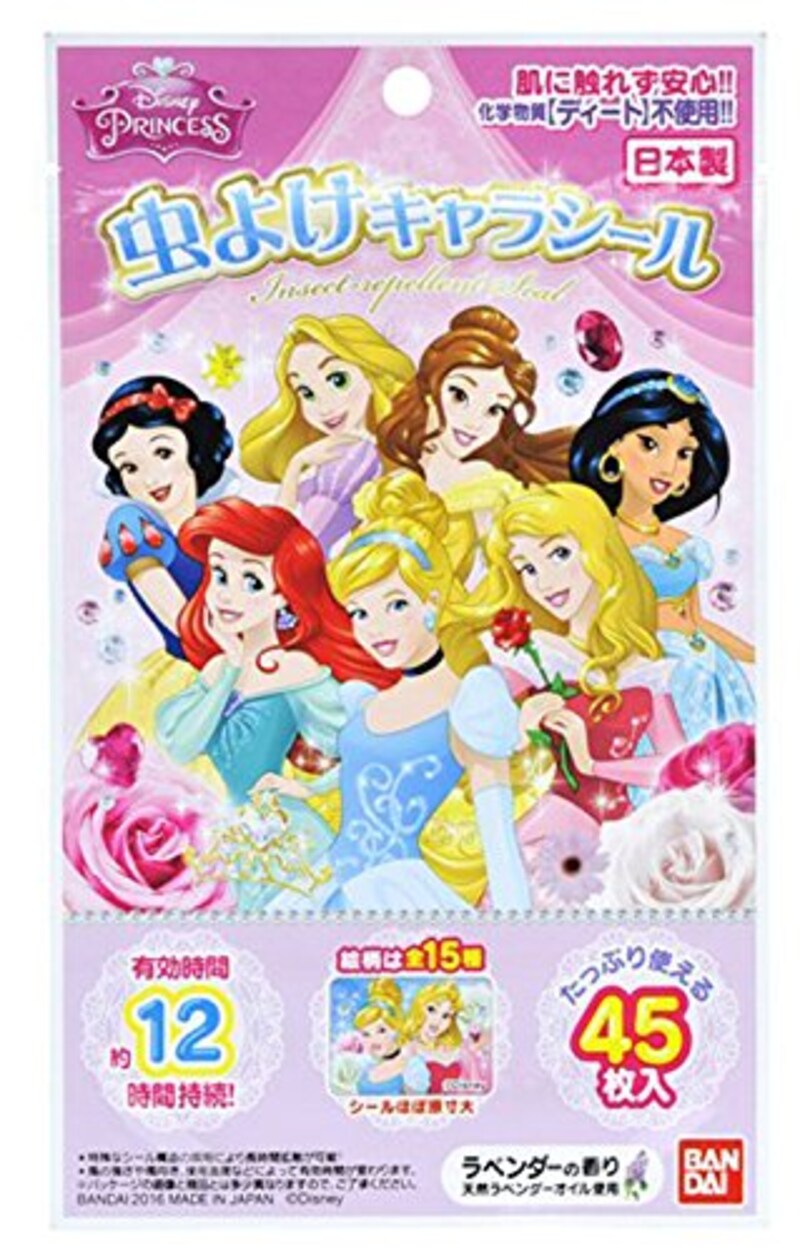 バンダイ,虫よけキャラシール ディズニープリンセス