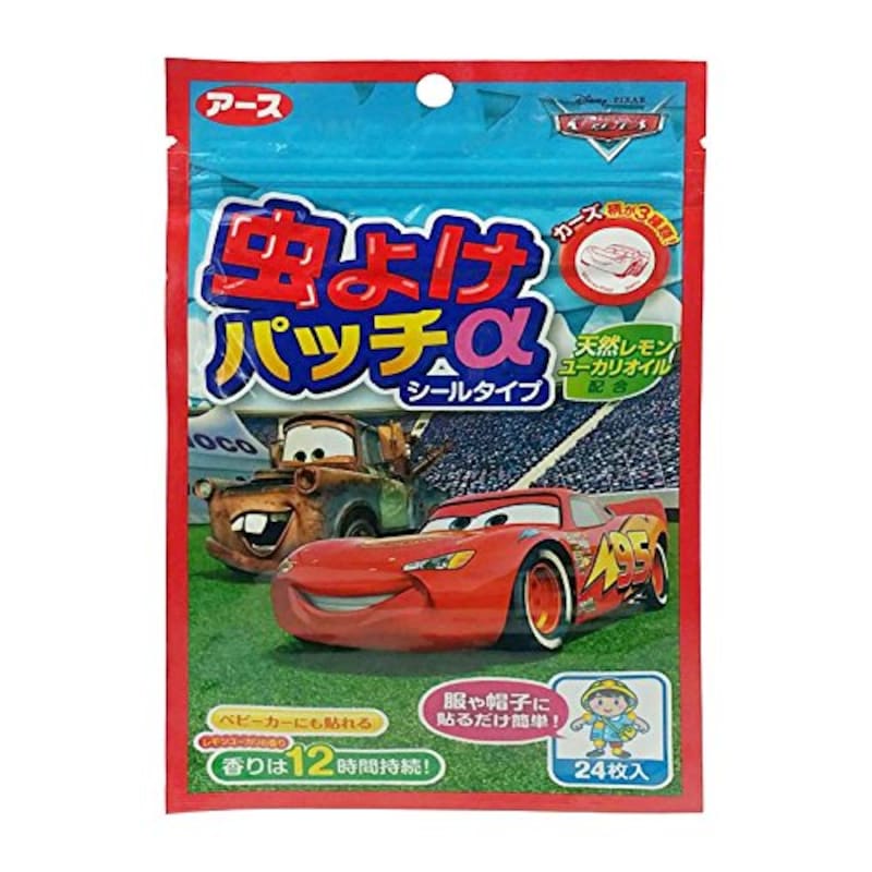 サラテクト,アース製薬 虫よけパッチα シールタイプ カーズ