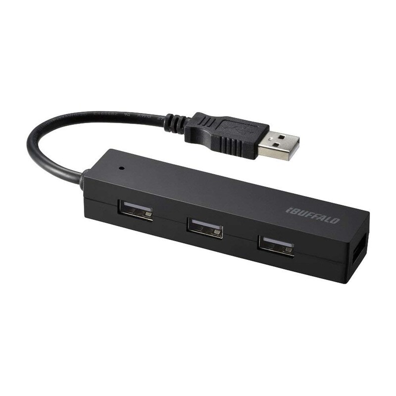 バッファロー,4ポートバスパワースタンダード,BSH4U25BK