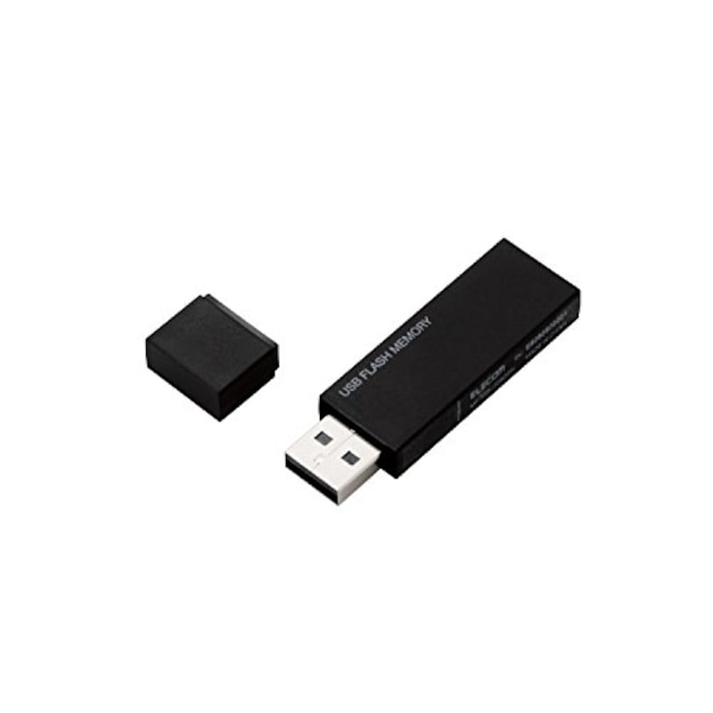 エレコム（ELECOM）,セキュリティ機能対応USBメモリ 8GB,MF-MSU2B08GBK