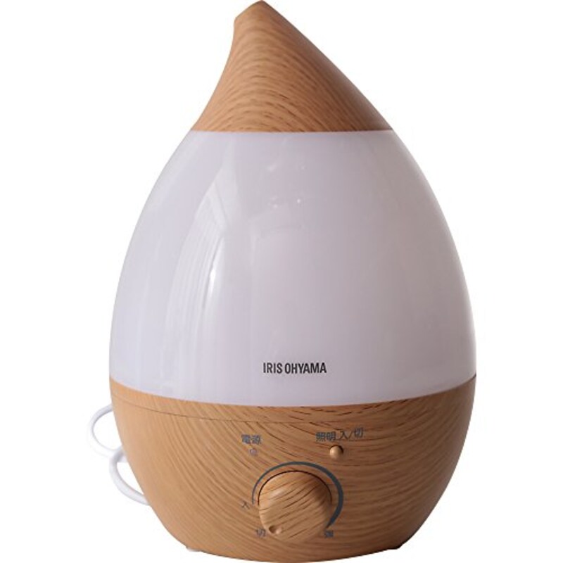 アイリスオーヤマ ,超音波加湿器 2.8L 木目