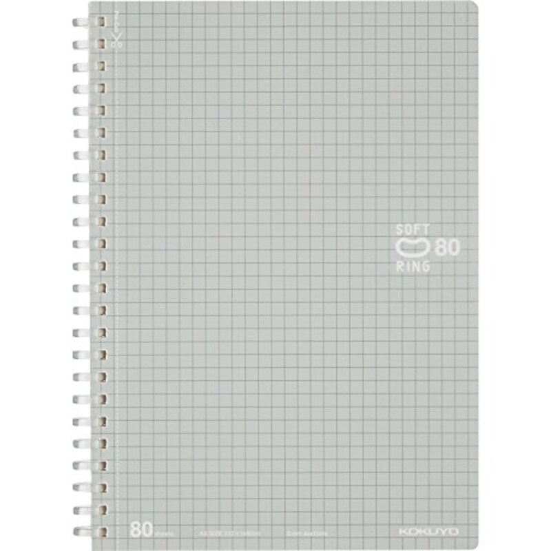 コクヨ,ソフトリング 80枚 A5 方眼罫,ス-SV338S5-C
