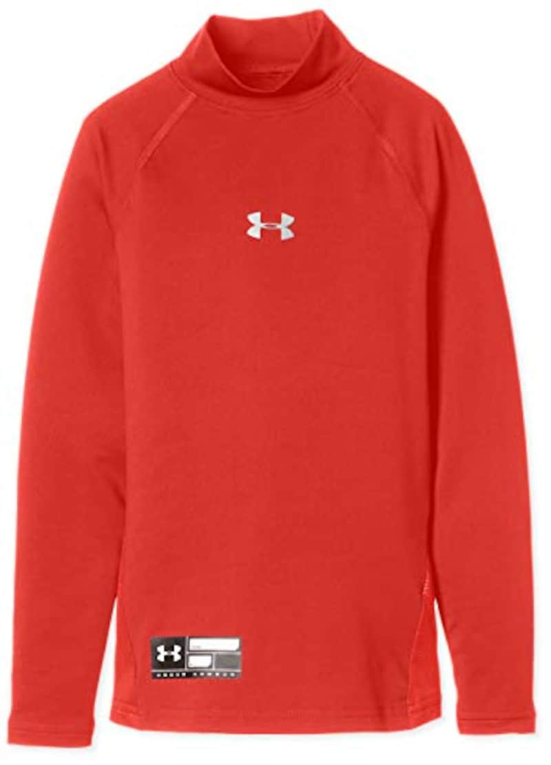 (アンダーアーマー)UNDER ARMOUR ヒートギアアーマーコンプレッションLSモック(ベースボール/長袖ベースレイヤー/BOYS)[1313277] 