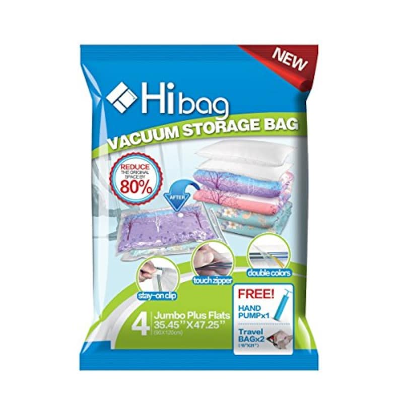 Hibag,旅行用圧縮袋（4枚入り）,T02