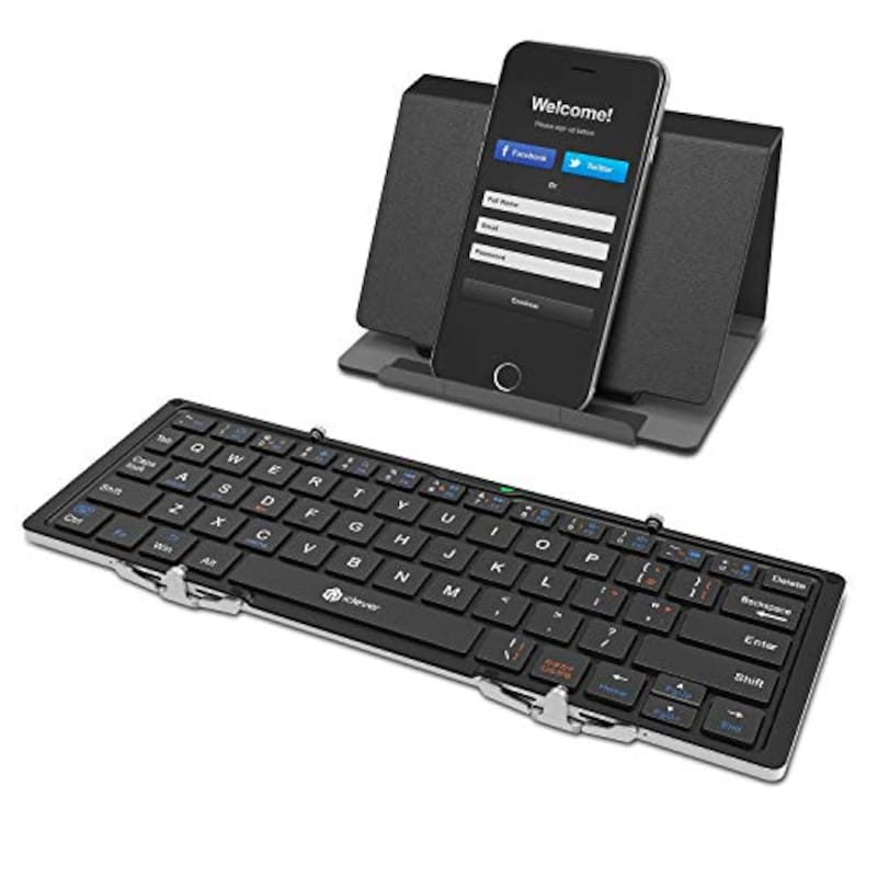 iClever,Bluetoothキーボード スタンド付き,BK03